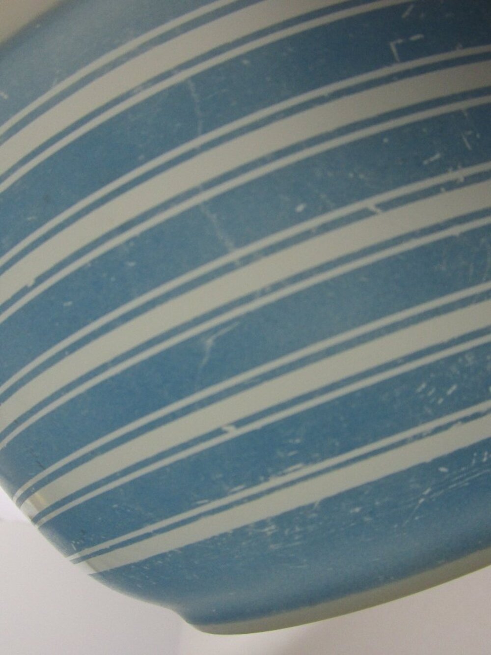 Rainbow Stripe Blue Vintage Mixing Bowl 402 Ovenware Kitchen - Picture 11 of 12